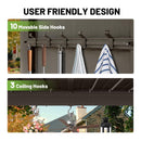 [09X10FT] Alora Premium Outdoor Hardtop Grill Gazebo With Shelves (SAK90431)