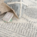 Trunding Plush Area Rug in Gray