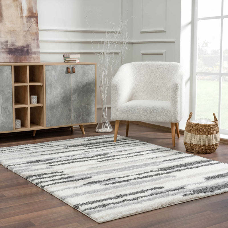 Zoya Irregular Striped Area Rug