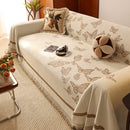 Butterfly Jacquard Soft Couch Blankets Cover for Couch Reversible Modern Sofa Slipcover Throw Covers