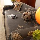 Butterfly Jacquard Soft Couch Blankets Cover for Couch Reversible Modern Sofa Slipcover Throw Covers