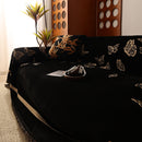 Butterfly Jacquard Soft Couch Blankets Cover for Couch Reversible Modern Sofa Slipcover Throw Covers