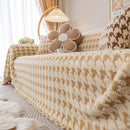 Luxury Plush Universal Couch Cover Blanket, Washable Couch Protector Houndstooth Sofa Covers