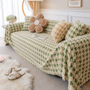 Luxury Plush Universal Couch Cover Blanket, Washable Couch Protector Houndstooth Sofa Covers