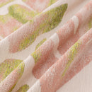 Botanical Sofa Cover with Chiffon Skirt, Floral Couch Throw Blanket for All-Season