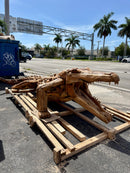 Alligator Statue 260x120x66 Cm – Teak Wood