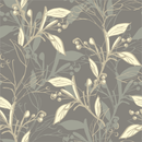 Contemporary Grey Leaves Wallpaper Fashionable Select