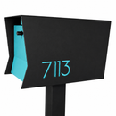 Retrobox-2.0  in TEXTURED MATT JET BLACK - Modern Mailbox