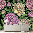 Elegant Modern Large Peonies Wallpaper