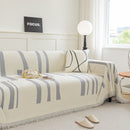Soft Cozy Chenille Throw Cover for Couch with Tassel Accents, Dustproof Soft Throws for Sofa