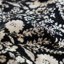 French Country Floral Sofa Cover with Chiffon Ruffle Skirt, Vintage Sofa Throw Cover