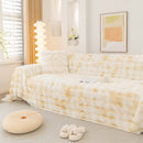 Thick Faux Fur Couch Cover Fluffy Fuzzy Warm Washable Furniture Protector for Kids Pets