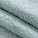 Floral Cotton Quilted Sofa Cover, Non-Slip Couch Protector with Scalloped Edges
