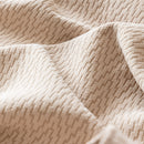 Herringbone Textured Sofa Throw Blanket, Durable Pet Friendly Modern Couch Slipcover