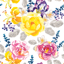 Water Colored Flowers Wallpaper