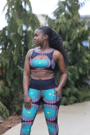Ola High waist trainer leggings with pockets No slip waist band