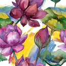 Large Multicolored Flowers Wallpaper