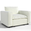 Ainfox Module Sofa Oversized Single Sofa With Armrest Beige For Living Room