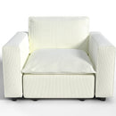 Ainfox Module Sofa Oversized Single Sofa With Armrest Beige For Living Room