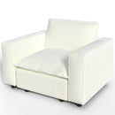 Ainfox Module Sofa Oversized Single Sofa With Armrest Beige For Living Room
