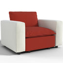 Ainfox Module Sofa Oversized Sectional Red With Armrest Beige For Living Room