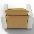 Ainfox Module Sofa Oversized Sectional Sofa Yellow With Armrest Beige For Living Room