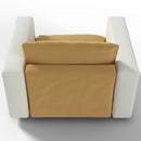 Ainfox Module Sofa Oversized Sectional Sofa Yellow With Armrest Beige For Living Room