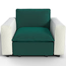 Ainfox Module Sofa Oversized Sectional Sofa Green With Armrest Beige For Living Room