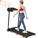 Treadmills for Home, 2.5HP Quiet Folding Treadmill with Heart Rate Sensor,  300lbs Weight Capacity, 7.5MPH, Incline Treadmill With USB Charge Station For Android & Bluetooth Speaker, 6 Shock-Absorbing