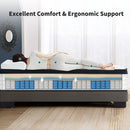 12 Inch Queen Size Oeko-tex100 Cool Kniited Cover Memrory Foam 7 Zoned Pocket Spring Hybrid Mattress