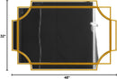 32x48 Inch Gold Wall Mirror Beveled Full Length Mirror