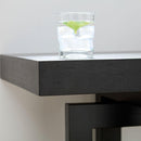 Bar Table, Extra Long Entryway Table for Entryway, Hallway, Living Room, Foyer, Corridor, Rectangular Wood High Top Kitchen Dining Table, Black