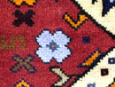 Small Persian Tribal Rug, Red and Ivory, Baluch Rug