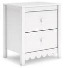 Hallityn - Two Drawer Night Stand - White