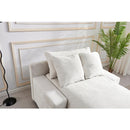 Modern Luxury Sofa Couch for Living Room Quality Chenille  Upholstery Sleeper Sofa Bed Daybed Beige Chenille