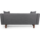 Comfy 3-seat Sofa with Wooden Legs, for Living Room and Study