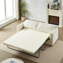 Convertible Sleeper Sofa with Memory Foam Mattress, 3-Seater Full Size Bed Couch for Living Rooms, Designed with Chenille Fabric
