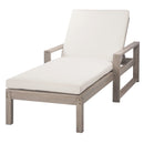 Outdoor Lounge Chairs, 5 Position Chaise Lounge With Adjustable Backrest (Set of 2) - Gray