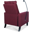 Recliner Chairs for Adults, Adjustable Recliner Sofa with Mobile Phone Holder & Cup Holder, Modern Reclining Chairs Fabric Push Back Recliner Chairs for Living Room, Bedroom, RED