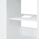 20' Bathroom Vanity with Sink, Bathroom Vanity Cabinet with Two-tier Shelf, Adjustable Shelf, Solid Wood and MDF, White(Old Sku:WF322518AAK)