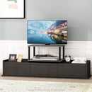 Turn-N-Tube 2-Tier Printer and TV Stand French Oak Grey Black
