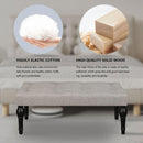 Ottoman Bench 4-thickened Roman Column Feet French Upholstered Bedside Bench For Bedroom Living Room Entryway