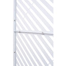 Outdoor & Indoor Privacy Screen Metal Privacy Screen 76' H×48' W, Freestanding Decorative Privacy Screen for Deck Balcony Patio, Privacy Fence Panels for Outside Lawn Garden PS113 WHITE