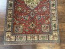 Small Persian Tabriz Rug 2.8 x 4.7, Red, Animal Pictorials, Semi Antique Vintage