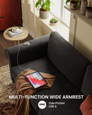Queen Sleeper Sofa Bed Black Ergonomic Contemporary