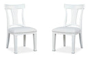 Kingston - Upholstered Side Chair (Set of 2) - Whisper White And Cerused Nutmeg