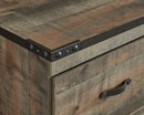 Trinell - TV Stand With Electric Fireplace - Brown