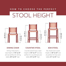 Stylish Cowhide Print Bar Stool with Comfortable Padded Seat