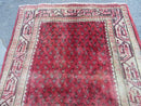3'7"X 10' Antique Handmade India Oriental Paisley Wool Runner Rug Vegy