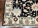 Turkish Flatweave Kilim Rug 3x5, Black, Handmade Vintage Wool Carpet